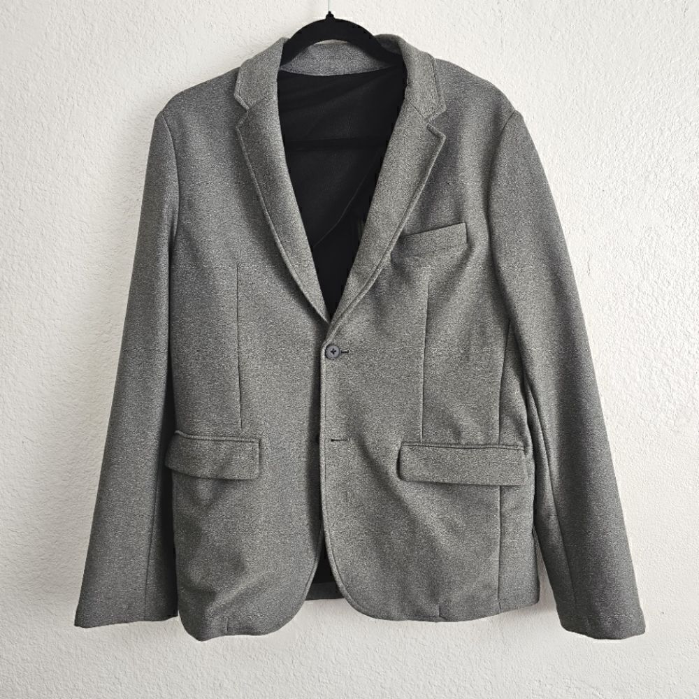 Kenneth Cole Blazer Jacket Sport Coat Men's S Heather Grey Two Button Dresswear